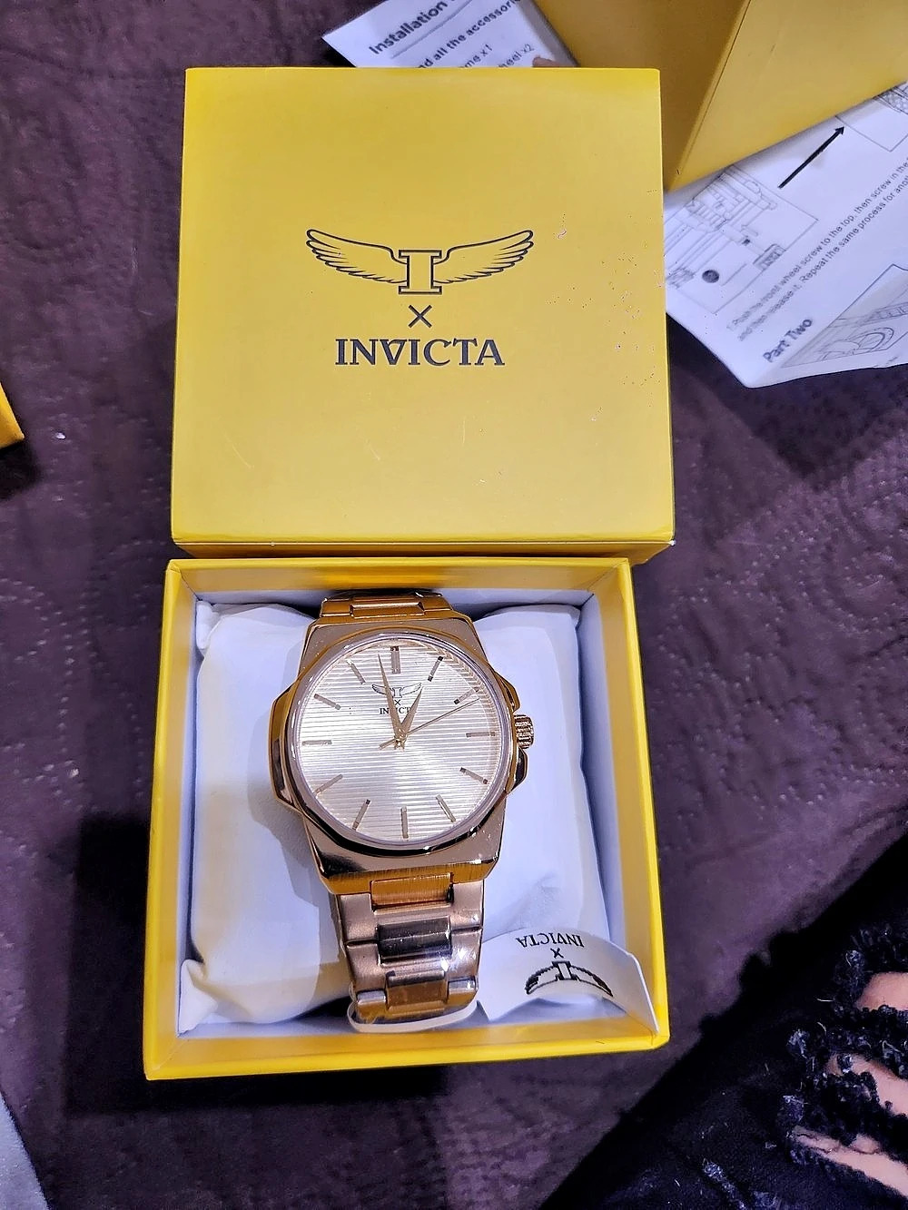 Invicta Gold & Silver Watch